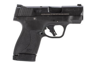 Smith & Wesson M&P Shield Plus 9mm pistol with thumb safety